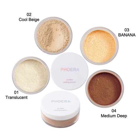 PHOERA Translucent Makeup Setting Matte Face Powder Puff