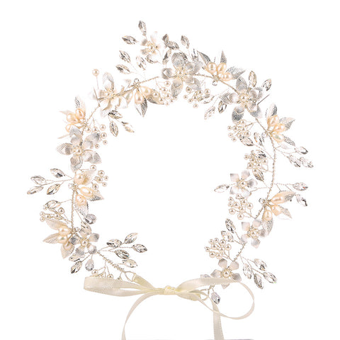 K16 Flower Clip Earrings Silver Ceramic Flower Accessory