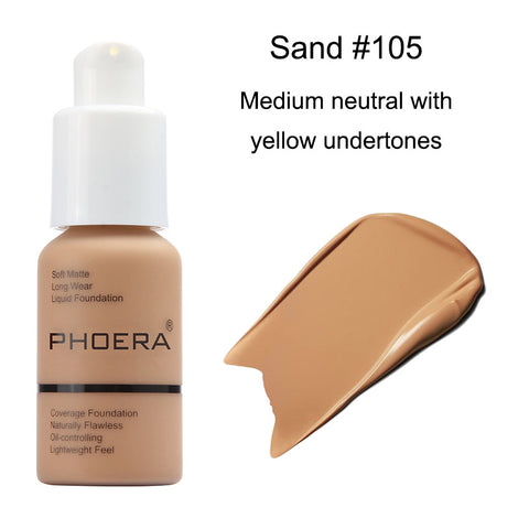 Long Lasting Waterproof Matte Liquid Foundation for Women Girls