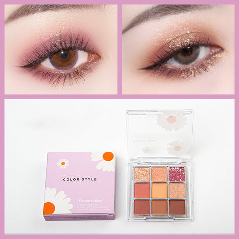 Transparent 9 Colors Eye Shadow Cosmetics Beauty