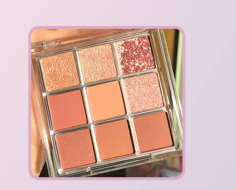 Transparent 9 Colors Eye Shadow Cosmetics Beauty