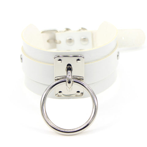 New fashion PU leather silver single neckband Inpluser