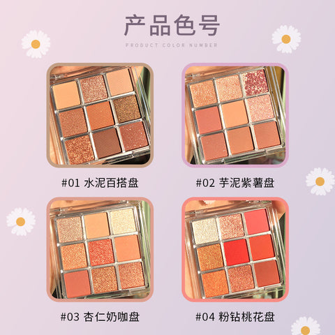 Transparent 9 Colors Eye Shadow Cosmetics Beauty