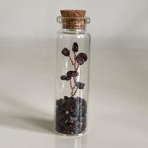 S1 Crystal rubble rafting bottle Handicrafts wooden stopper wishing glass bottle