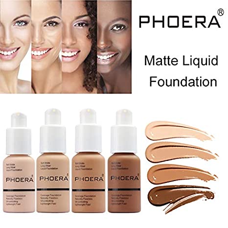 Long Lasting Waterproof Matte Liquid Foundation for Women Girls