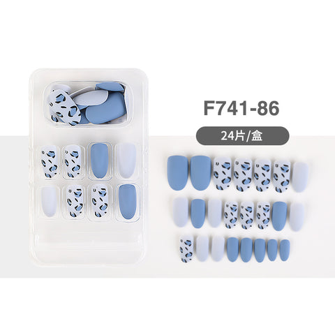 N71 European and American style long coffin false nail 24pcs/box with jel glue