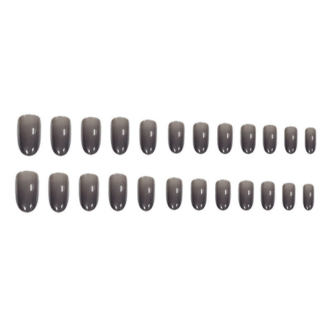 N67 Ultra-thin boxed new design false nail 24pcs/box with jelly glue