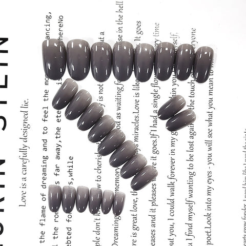 N67 Ultra-thin boxed new design false nail 24pcs/box with jelly glue