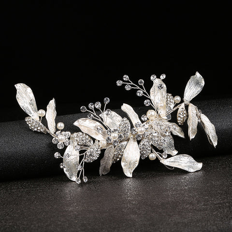 K27Leaf Headdress Hair Clip Handmade Wedding Accessories