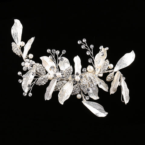 K27Leaf Headdress Hair Clip Handmade Wedding Accessories