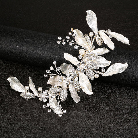 K27Leaf Headdress Hair Clip Handmade Wedding Accessories