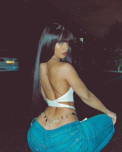 Waist chain Rhinestone Pendant Thong Chain Waist Chain