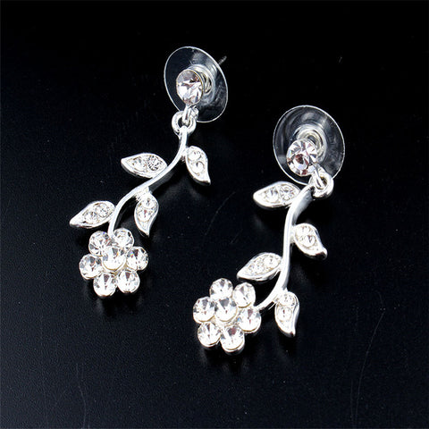 White Water Wave Chain Pearl Women's Wedding necklace earrings accessories