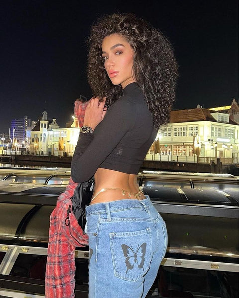 Waist chain Rhinestone Pendant Thong Chain Waist Chain