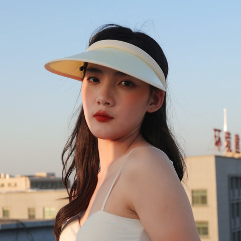 Summer large-brimmed sunshade sunscreen breathable top hat
