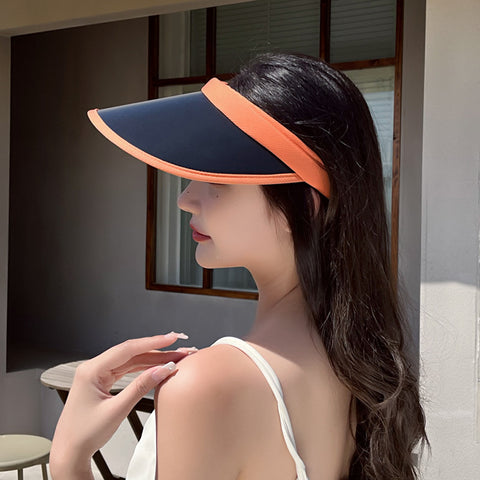 Summer large-brimmed sunshade sunscreen breathable top hat