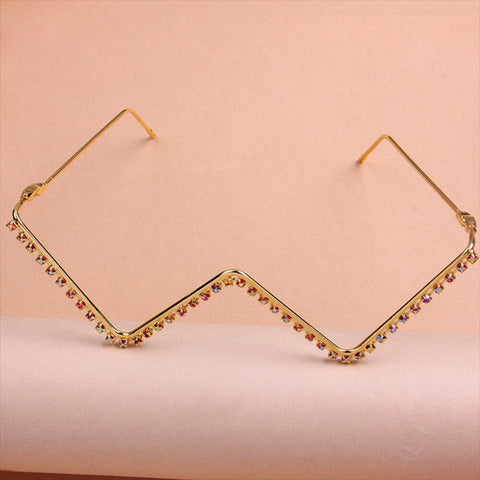 Luxury Rhinestone Fringe Eyeglass Frame Facial Ornament
