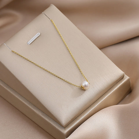 women's natural freshwater pearl necklace luxury ruili pearl pendant