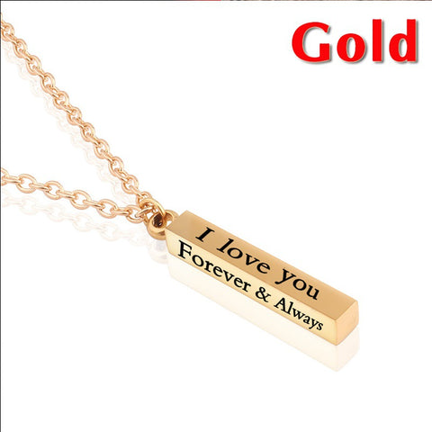Stainless Steel Pendant Necklace New Accessories Inpluser