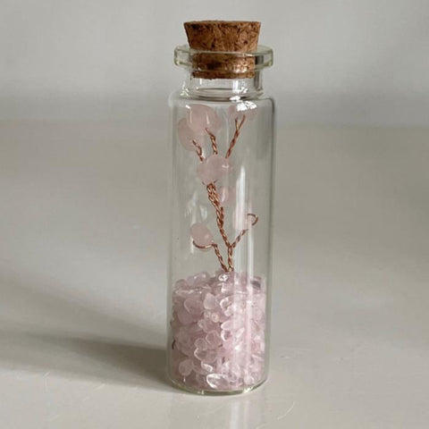 S1 Crystal rubble rafting bottle Handicrafts wooden stopper wishing glass bottle