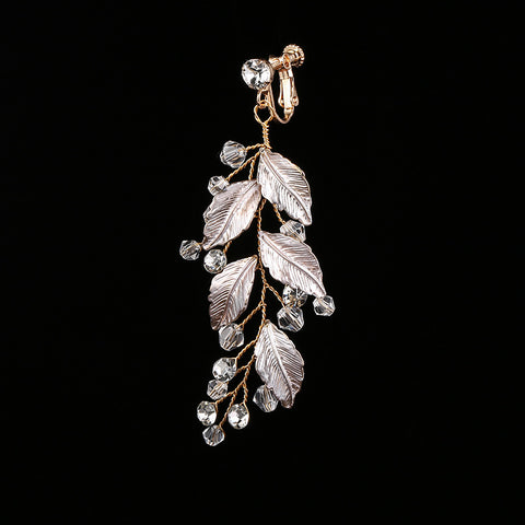 K05 Leaf  Wedding Bridal Hair Accessories Earrings