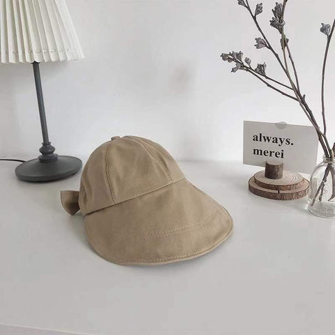 Rear bow tie big fisherman hat summer sun protection and UV protection