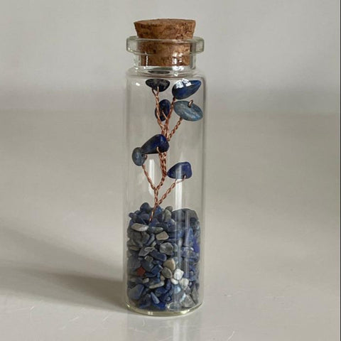 S1 Crystal rubble rafting bottle Handicrafts wooden stopper wishing glass bottle