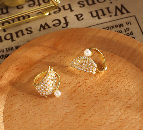 light luxury fashion personality all-match open adjustable finger ring