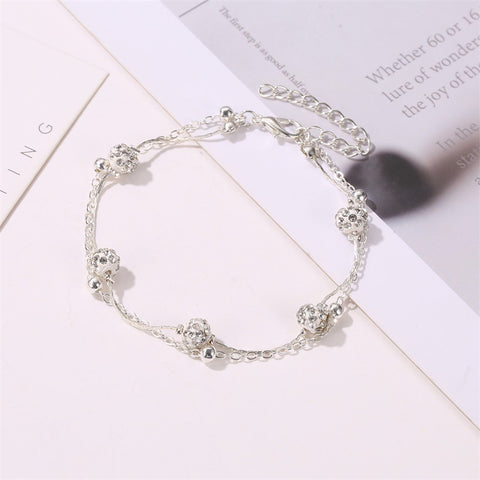 Simple Fashion Double Layer Anklet