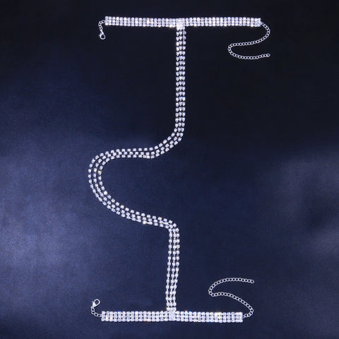 Novel Multilayer Tassel Bracelet Nightclub Fashion Party Shiny Arm Chain