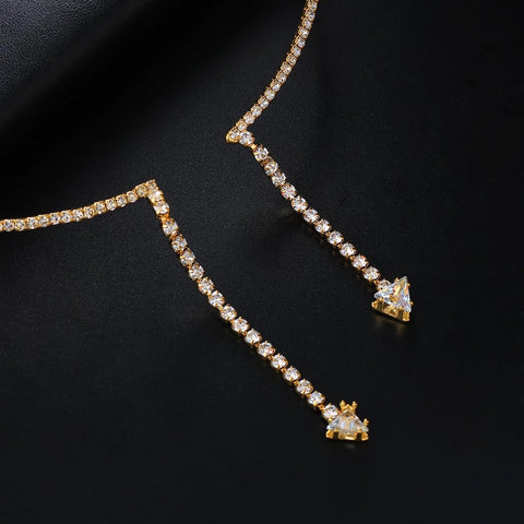 New Simple Fashion Small Triangle Pendant Necklace