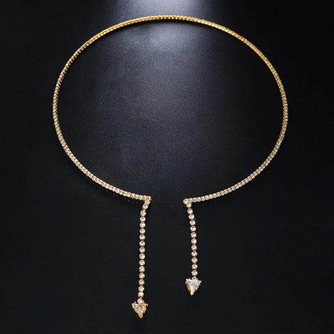 New Simple Fashion Small Triangle Pendant Necklace