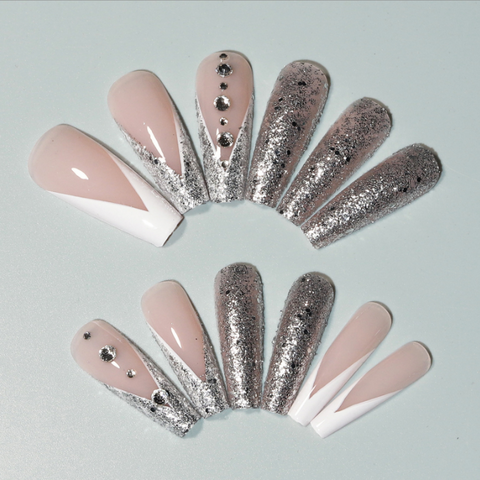 N03 French ballet removable false nails accessories 24pcs/box with jelly glue
