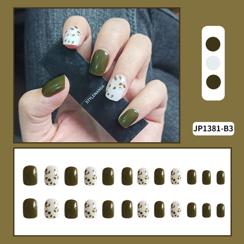 N49 Fashion lady's removable waterproof false nail 24pcs/box with jel glue