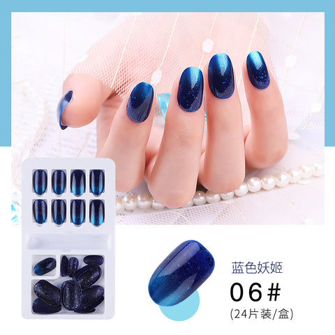 N59 New female red series removable false nail patch 24pcs/box with tools