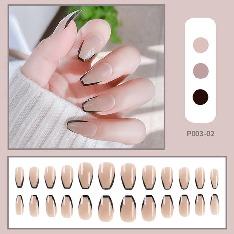 N48 Hot sale removable false nails 24pcs/box with jelly glue