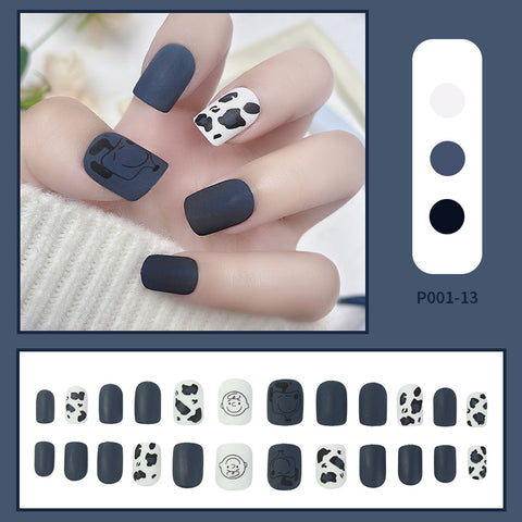 N60 New Wearable Nail Sticker False Nail 24pcs/box with jel glue