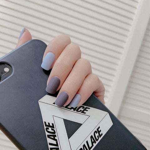 N56 New design long coffin false nail 24pcs/box with jel glue