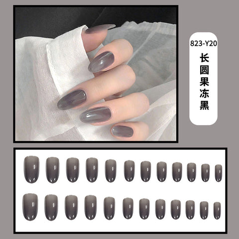 N67 Ultra-thin boxed new design false nail 24pcs/box with jelly glue