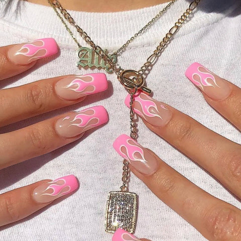 N55 hot sale ladies detachable waterproof false nail 24pcs/box with jel glue