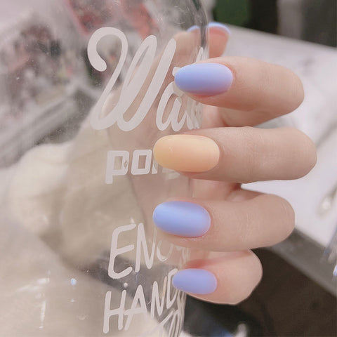 N56 New design long coffin false nail 24pcs/box with jel glue