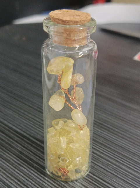 S10 Crystal gravel tree of life wishing bottle Drifting bottle Home furnishing articles