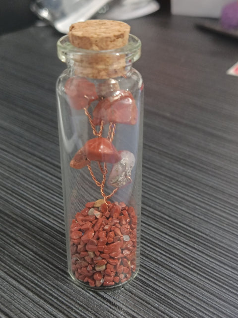 S10 Crystal gravel tree of life wishing bottle Drifting bottle Home furnishing articles