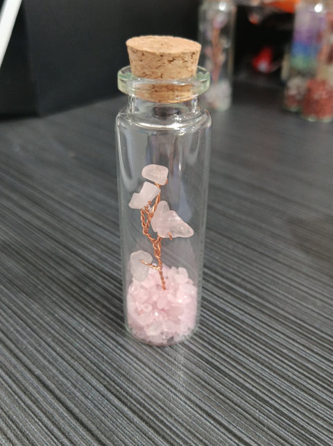 S10 Crystal gravel tree of life wishing bottle Drifting bottle Home furnishing articles