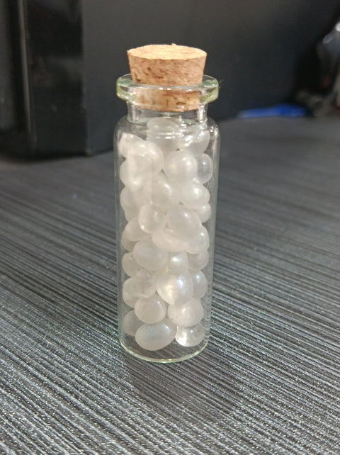 S3 Natural crystal stone gravel glass wishing bottle Home furnishing articles