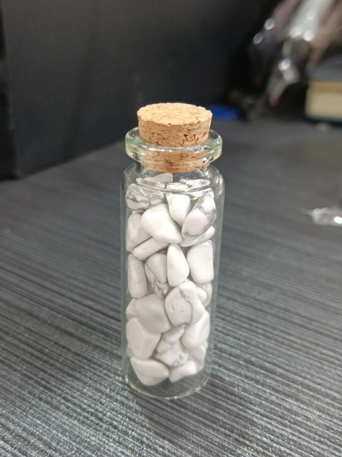 S3 Natural crystal stone gravel glass wishing bottle Home furnishing articles