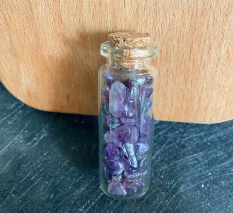 S3 Natural crystal stone gravel glass wishing bottle Home furnishing articles