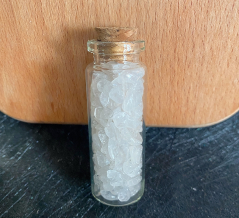 S3 Natural crystal stone gravel glass wishing bottle Home furnishing articles