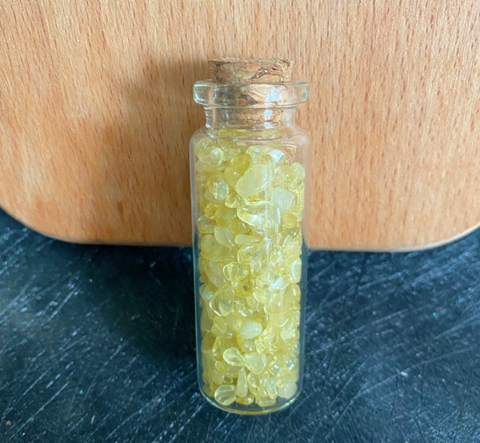 S3 Natural crystal stone gravel glass wishing bottle Home furnishing articles