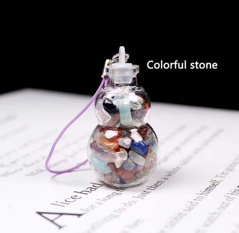 S4 Natural crystal gravel drifting gourd bottle accessories